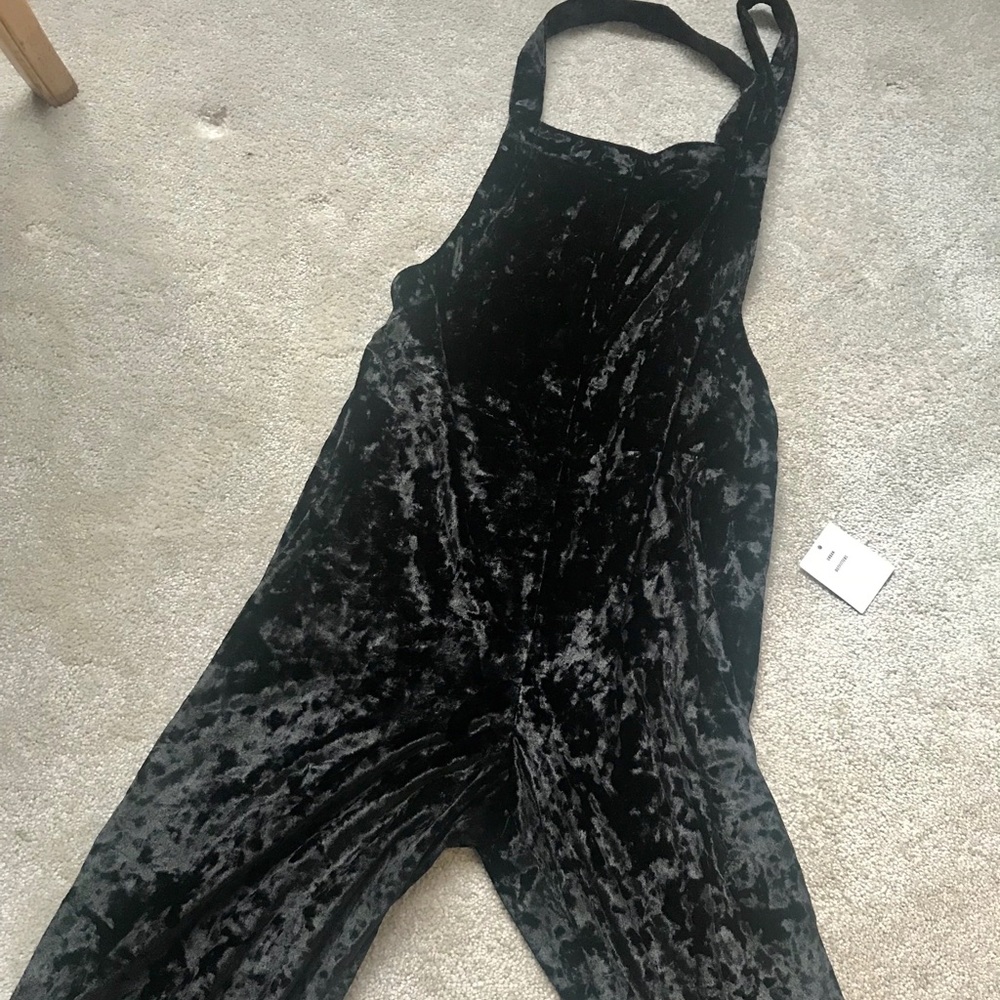 Urban outfitters velvet jumpsuit